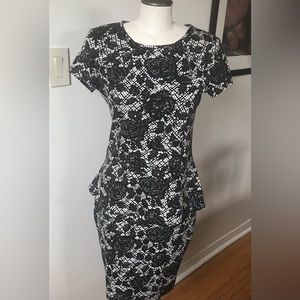 Two-piece Black & White Jules & Leopold Top & Skirt - Size M